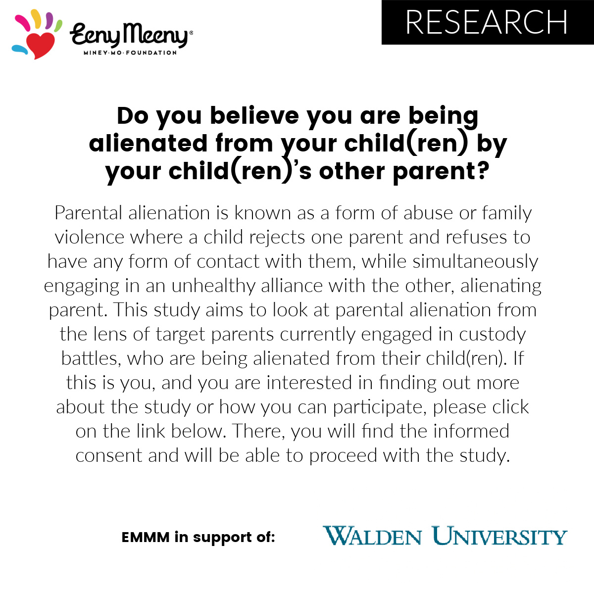 You are currently viewing Recruiting research participants for a study about parental alienation