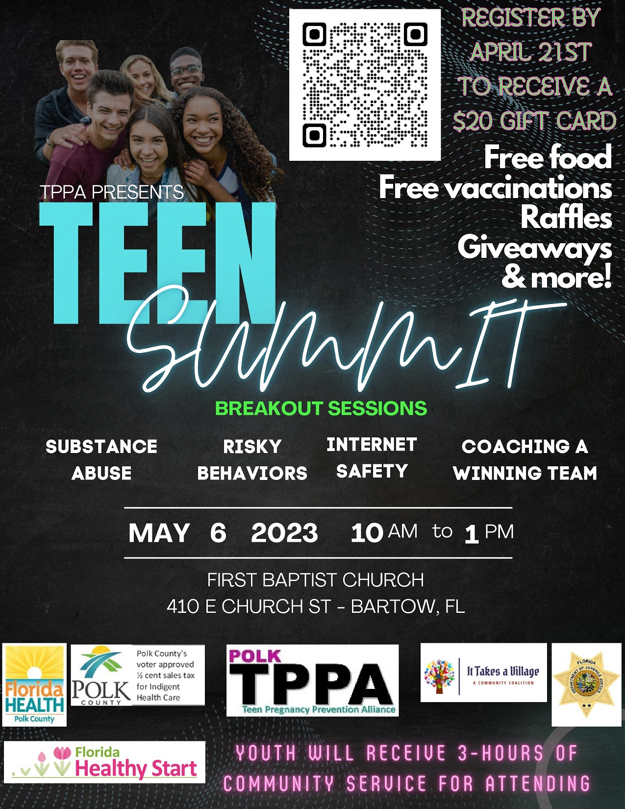 You are currently viewing ANNUAL TEEN SUMMIT IN BARTOW, FLORIDA – May 6, 2023